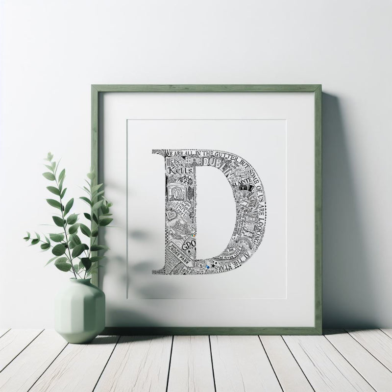Dublin City Letter Print