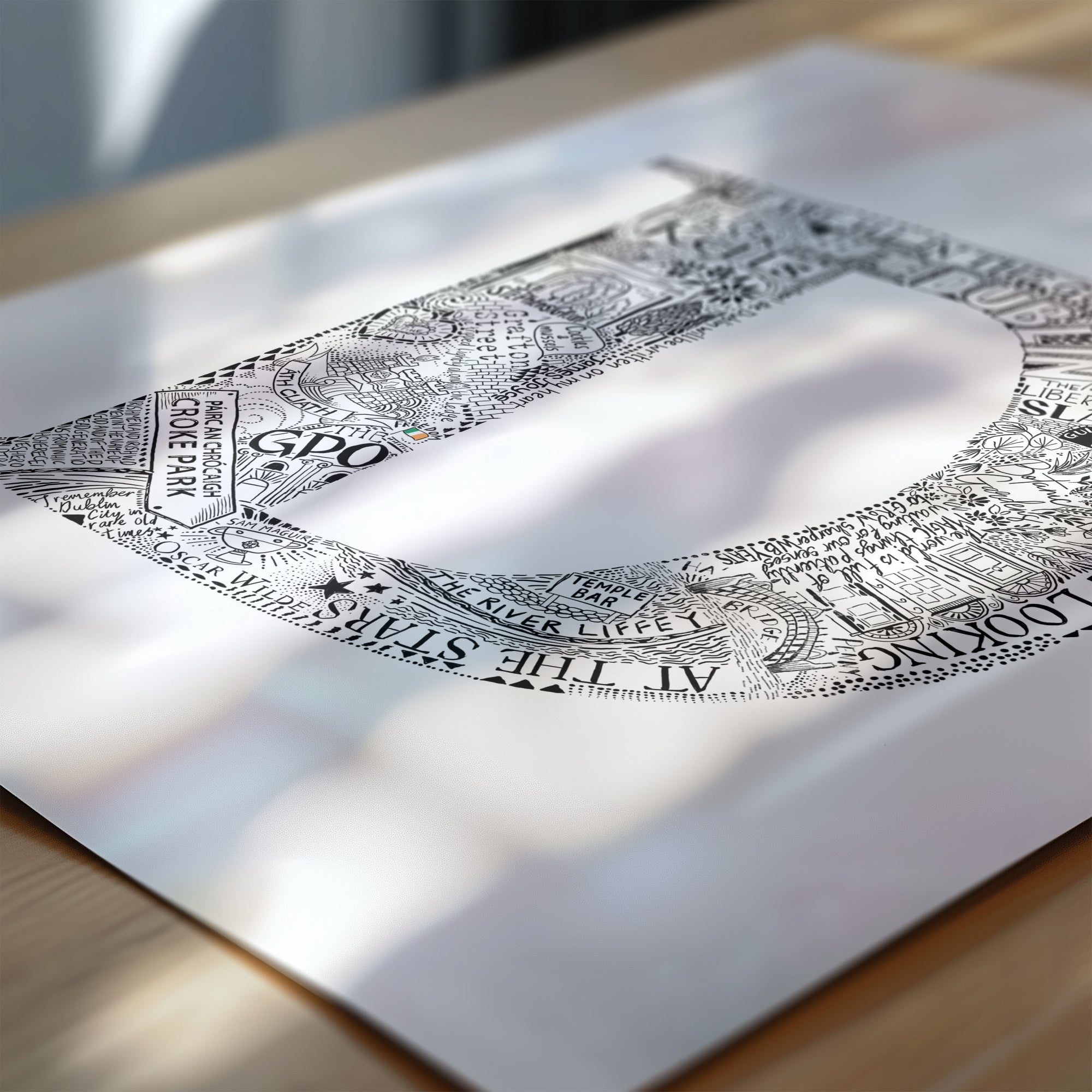 Dublin City Letter Print