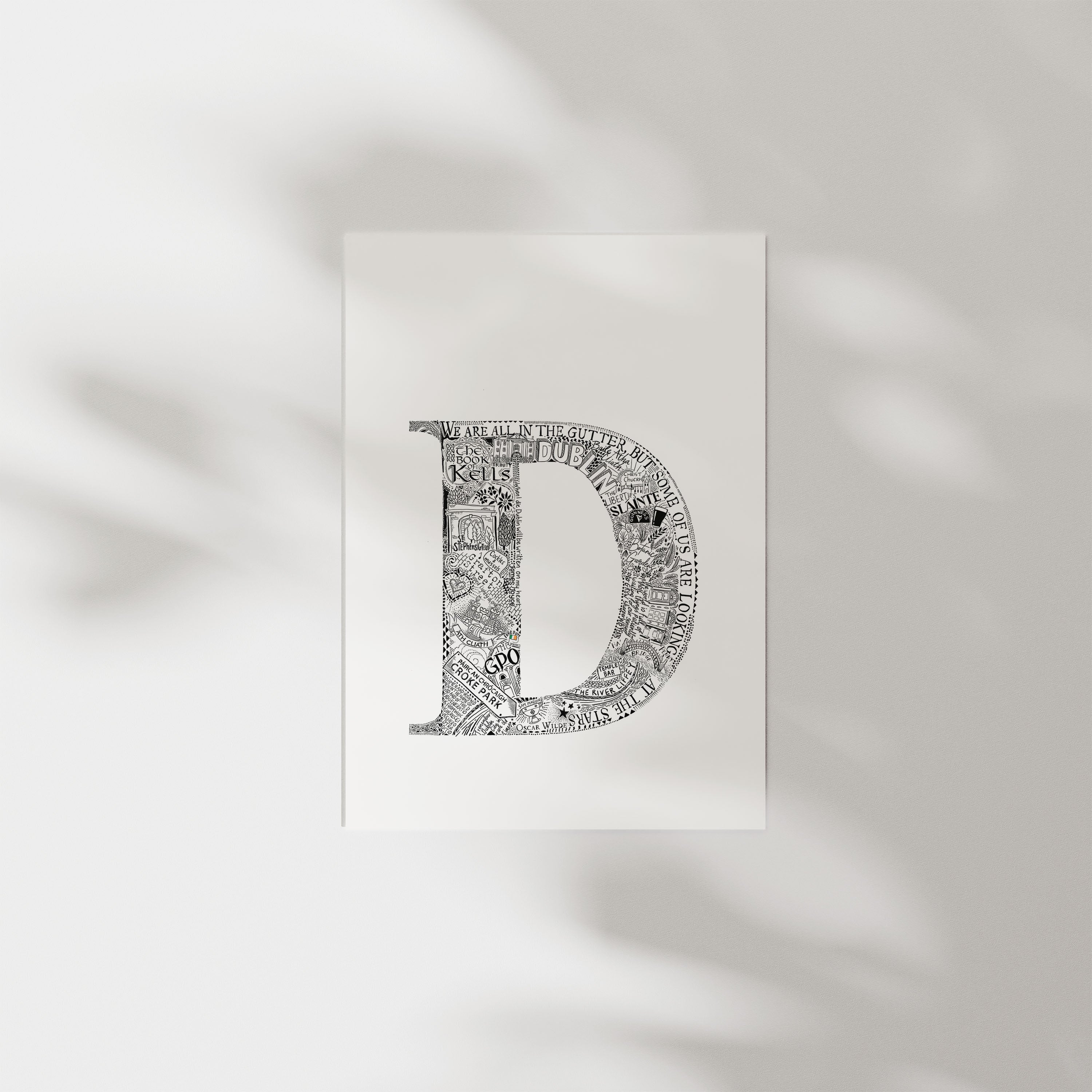 Dublin City Letter Print