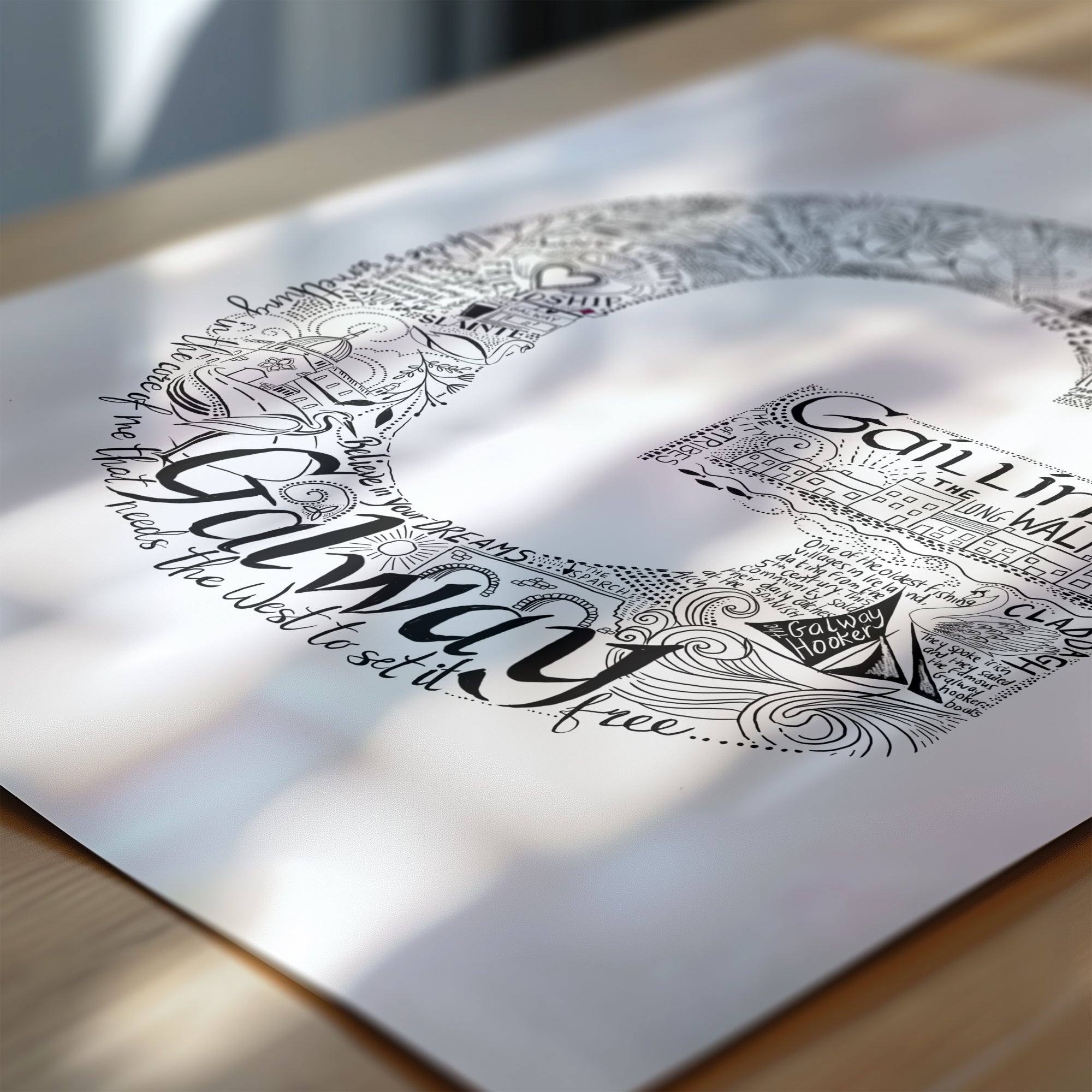 Galway City Letter Print